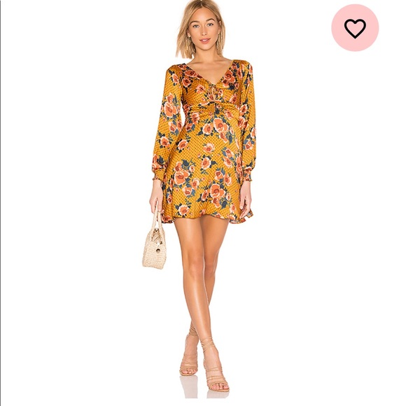 Free People Morning Light Mini Dress in Yellow 0 - Picture 2 of 8